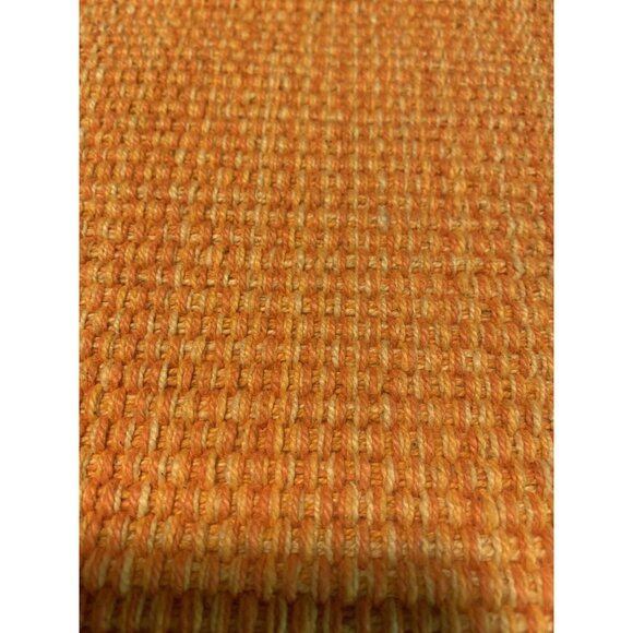 Vintage 100% COTTON WOVEN ORANGE FRINGE PLACEMAT Set of 6 NWT KAY DEE DESIGNS - Picture 2 of 10